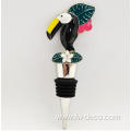 custom Tropical toucan champagne wine bottle stopper